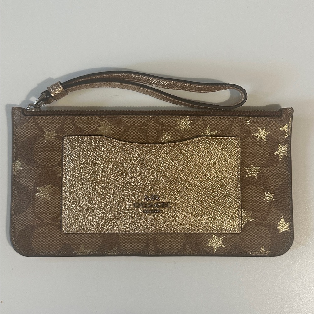 Coach Pop Star Zip Clutch Wallet with Wrist Handle